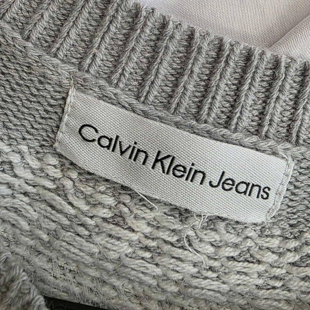 Calvin Klein Fair Isle Knit Sweater No Size Tag MEASURES A MEDIUM EUC - Picture 4 of 8